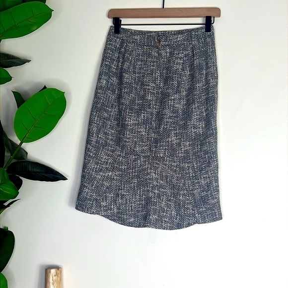 Tory‎ Burch Gray Tweed Pencil Skirt Size 2 - Picture 8 of 12